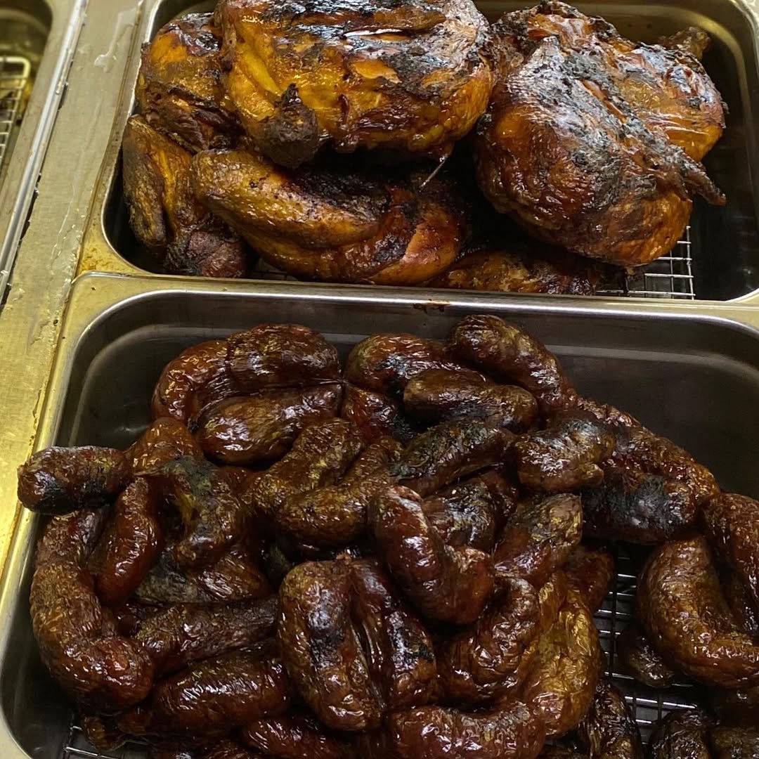 Smoked East Texas Links & leg quarters